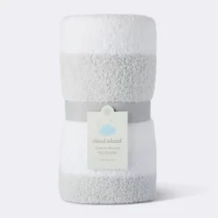 Chenille Stripe Baby Blanket - Gray And White Stripes - Cloud Island™ -Little Luxe Store GUEST 0324882f 509f 4a9b ba22 358ea19cbf70