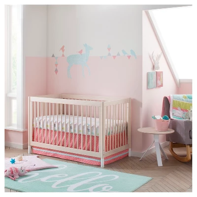 Crib Bedding Set Forest Frolic 4pc - Cloud Island™ Pink 6 Crib Bedding Set Forest Frolic 4pc - Cloud Island™ Pink - Image 6