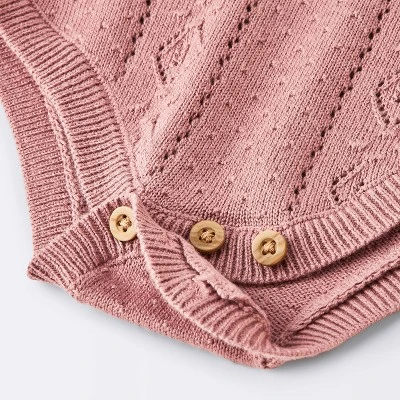 Baby Girls' Tank Sweater Romper - Cloud Island™ Purple 3 Baby Girls' Tank Sweater Romper - Cloud Island™ Purple - Image 3