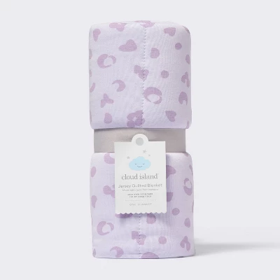 Rayon From Bamboo Jersey Quilted Blanket - Leopard - Purple - Cloud Island™ 3 Rayon From Bamboo Jersey Quilted Blanket - Leopard - Purple - Cloud Island™ - Image 3