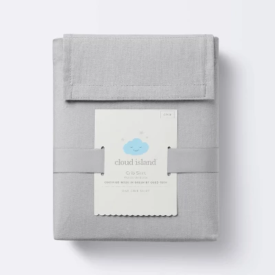 Crib Skirt - Solid Gray - Cloud Island™ 2 Crib Skirt - Solid Gray - Cloud Island™ - Image 2