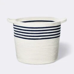 Coiled Rope Bin With Color Band - Cloud Island™ 9 Coiled Rope Bin With Color Band - Cloud Island™ -Little Luxe Store GUEST 0901c62a 2148 47a4 9afd b3297d148d7b