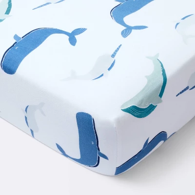 Fitted Crib Sheet Sleepy Tides - Cloud Island™ 5 Fitted Crib Sheet Sleepy Tides - Cloud Island™ - Image 5