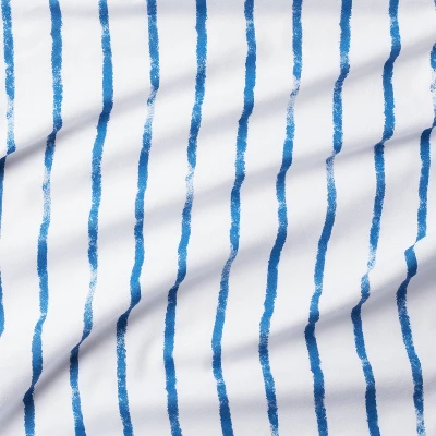 Fitted Crib Sheet Stripe - Navy/White - Cloud Island™ 2 Fitted Crib Sheet Stripe - Navy/White - Cloud Island™ - Image 2