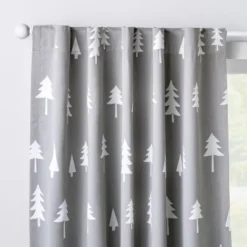 Blackout Curtain Panel Trees - Cloud Island™ Gray -Little Luxe Store GUEST 0c1a6528 cfb3 4264 aa09 1708c1a308f8