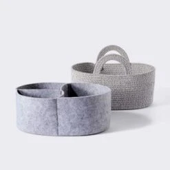 Coiled Rope Diaper Caddy With Dividers - Cloud Island™ -Little Luxe Store GUEST 0c786c67 ddb0 4750 8b88 6f038c1042ae