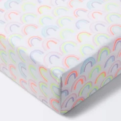 Fitted Crib Sheet Rainbows - Cloud Island™ - White 9 Fitted Crib Sheet Rainbows - Cloud Island™ - White -Little Luxe Store GUEST 0c97f55d 5372 4e13 8f6f 652a51c03098