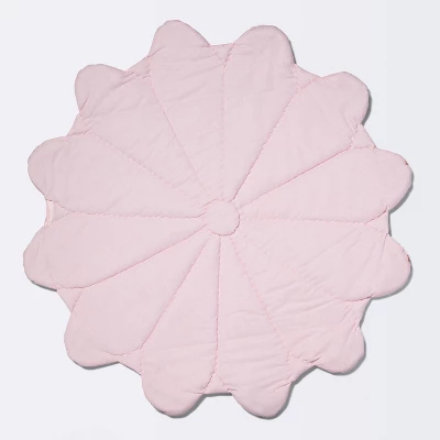 Floor Blanket And Playmat - Cloud Island™ Pink Flower 2 Floor Blanket And Playmat - Cloud Island™ Pink Flower - Image 2