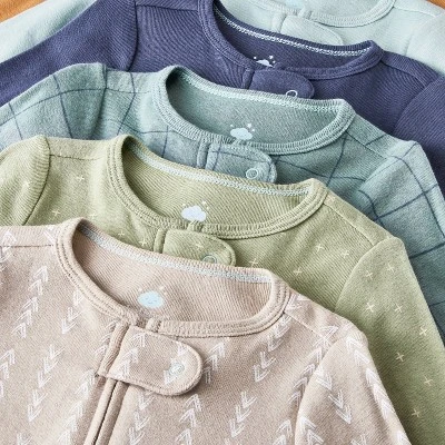 Baby Boys' 6pk Cotton Sleep N' Play - Cloud Island™ 2 Baby Boys' 6pk Cotton Sleep N' Play - Cloud Island™ - Image 2