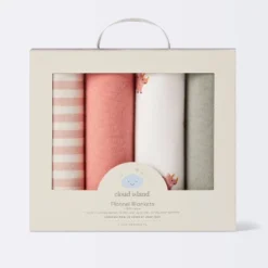 Flannel Baby Blanket - Coral Dinosaurs - 4pk - Cloud Island™ 6 Flannel Baby Blanket - Coral Dinosaurs - 4pk - Cloud Island™ -Little Luxe Store GUEST 101a520a 2d1a 4776 b782 2fc37bcdfc57