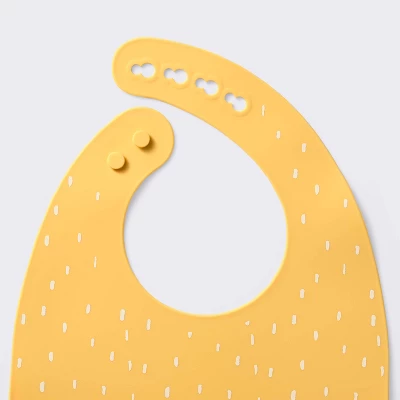 Silicone Bibs - 2pk - Shapes/Yellow - Cloud Island™ 2 Silicone Bibs - 2pk - Shapes/Yellow - Cloud Island™ - Image 2
