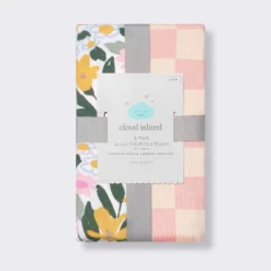 Fitted Jersey Crib Sheet - Painterly Floral - 2pk - Cloud Island™ -Little Luxe Store GUEST 16b9b6bf 3764 4601 95c5 21504471d4c4