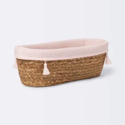 Natural Weave Oval Storage Bin With Waffle Weave Liner - Cloud Island™ 9 Natural Weave Oval Storage Bin With Waffle Weave Liner - Cloud Island™ -Little Luxe Store GUEST 1e6641ca 4f0e 49c7 9393 e36b79ebf5a7