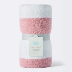 Chenille Stripe Baby Blanket - Dark Pink And White Stripe - Cloud Island™ -Little Luxe Store GUEST 1eac8331 cb46 469a af1b 7997a0ff89ee