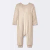 Baby 2pk Leaf So Very Soft Modal Blend Romper - Cloud Island™ Cream