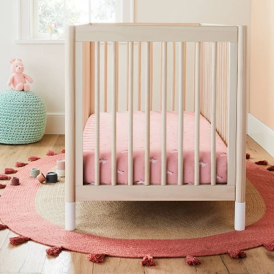 Cotton Fitted Crib Sheet - Unicorn - Cloud Island™ 1 Cotton Fitted Crib Sheet - Unicorn - Cloud Island™