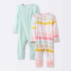 Baby Girls' 2pk Zip Romper - Cloud Island™ 8 Baby Girls' 2pk Zip Romper - Cloud Island™ -Little Luxe Store GUEST 1f035297 eb04 47d5 8007 56efe4d860be