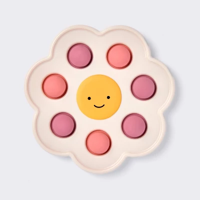 Silicone Pop-it Baby Toy - Flower - Cloud Island™ 3 Silicone Pop-it Baby Toy - Flower - Cloud Island™ - Image 3
