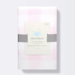 Polyester Rayon Jersey Fitted Crib Sheet - Cloud Island™ Pink Gingham 7 Polyester Rayon Jersey Fitted Crib Sheet - Cloud Island™ Pink Gingham -Little Luxe Store GUEST 20b2b27f 34e5 4678 9c07 0ebbb79cbcf2