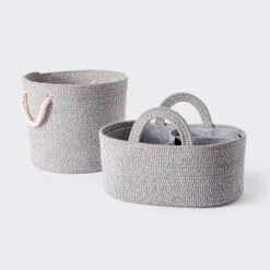 Coiled Rope Diaper Caddy With Dividers - Cloud Island™ -Little Luxe Store GUEST 247bc8ed 4efd 468e 958c bdda1e5bf2c3
