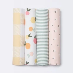 Flannel Baby Blankets Citrus - Cloud Island™ 4pk -Little Luxe Store GUEST 266f5ff7 1456 42f1 89ae 0d0bc64a3bc0