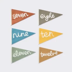 Milestone Felt Pennants - Multi Color - Cloud Island™ 5 Milestone Felt Pennants - Multi Color - Cloud Island™ -Little Luxe Store GUEST 2d655339 351b 4fa7 a813 a9115447fe87