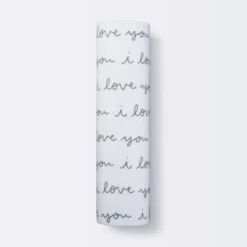Muslin Swaddle Blanket I Love You - Cloud Island™ White 7 Muslin Swaddle Blanket I Love You - Cloud Island™ White -Little Luxe Store GUEST 2e82ef46 427d 4db4 875c ed36e782c3db