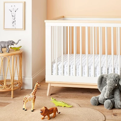 Fitted Crib Sheet I Love You - Cloud Island™ White/Gray 1 Fitted Crib Sheet I Love You - Cloud Island™ White/Gray