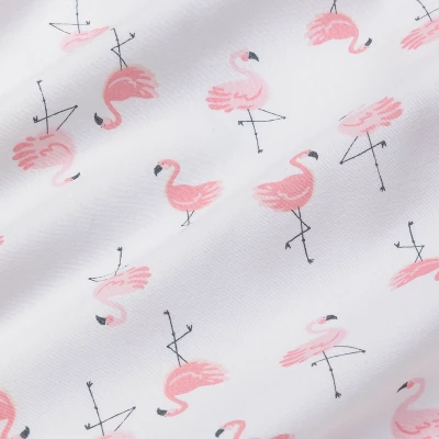 Crib Fitted Sheet Flamingos - Cloud Island™ - Pink/White 2 Crib Fitted Sheet Flamingos - Cloud Island™ - Pink/White - Image 2