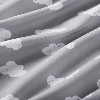 Crib Fitted Sheet Clouds - Cloud Island™ Gray 3 Crib Fitted Sheet Clouds - Cloud Island™ Gray - Image 3