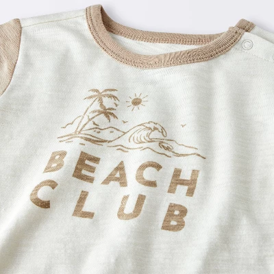 Baby Boys' Beach Club Cargo Top & Shorts Set - Cloud Island™ Cream 2 Baby Boys' Beach Club Cargo Top & Shorts Set - Cloud Island™ Cream - Image 2