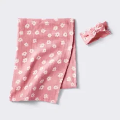 Hospital Muslin Swaddle And Headwrap Gift Set - Pink - Cloud Island™ -Little Luxe Store GUEST 3a7c08cf 7833 49b6 867e 39f673d8cb98