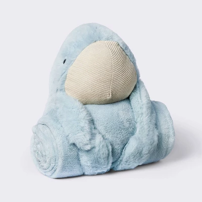 Plush Blanket With Soft Toy - Whale - Cloud Island™ 3 Plush Blanket With Soft Toy - Whale - Cloud Island™ - Image 3