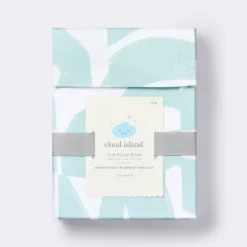Fitted Crib Sheet Tile Print - White/Seafoam - Cloud Island™ 6 Fitted Crib Sheet Tile Print - White/Seafoam - Cloud Island™ -Little Luxe Store GUEST 3c6e53cb 5e41 4b87 a6c8 28fe98e7313f
