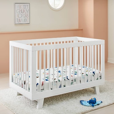 Fitted Jersey Crib Sheet Dino-snore - Solid Blue - 2pk - Cloud Island™ 1 Fitted Jersey Crib Sheet Dino-snore - Solid Blue - 2pk - Cloud Island™