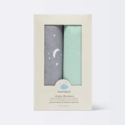 Jersey Swaddle Blanket 2pk - Cloud Island™ Gray Stars -Little Luxe Store GUEST 3ebd4cb3 1569 4e49 b8c3 48af080c7a22