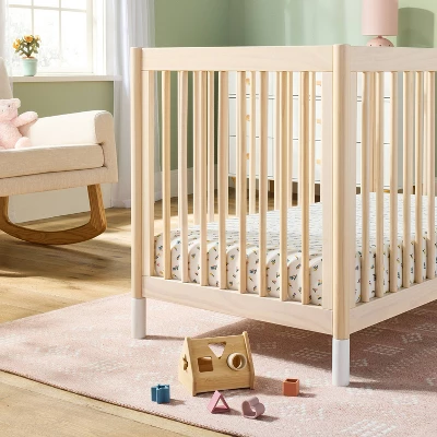 Fitted Jersey Crib Sheet -Floral Gingham Green - 2pk - Cloud Island™ 1 Fitted Jersey Crib Sheet -Floral Gingham Green - 2pk - Cloud Island™