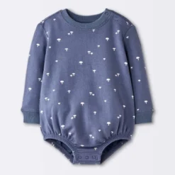 Baby Boys' Mushroom Sweatshirt Romper - Cloud Island™ Navy Blue -Little Luxe Store GUEST 433d66ca 61e9 4ed9 b7c2 aef3d640e86d