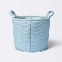 Quilted Fabric Medium Round Storage Basket - Cloud Island™ -Little Luxe Store GUEST 4575fc0b a3ef 477c 90a2 451ee124f924
