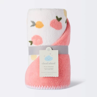 Plush Baby Blanket Citrus - Cloud Island™ 3 Plush Baby Blanket Citrus - Cloud Island™ - Image 3