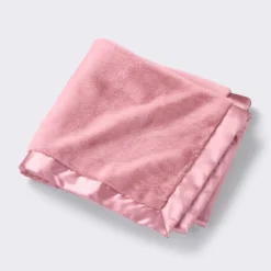 Solid Satin Edge Plush Blanket - Mauve - Cloud Island™ 7 Solid Satin Edge Plush Blanket - Mauve - Cloud Island™ -Little Luxe Store GUEST 47acd16e 7806 4917 8c43 dc0950594b99