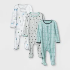 Baby Boys' 3pk Pandas Zip-Up Sleep N' Play - Cloud Island™ Heather Gray -Little Luxe Store GUEST 48a227fb 636b 4105 b7be 0ab56658b725