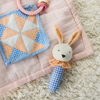 Rattle And Crinkle Paper - Easter Bunny - 2pc - Cloud Island™ 1 Rattle And Crinkle Paper - Easter Bunny - 2pc - Cloud Island™