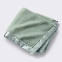 Solid Satin Edge Plush Blanket - Green - Cloud Island™ 7 Solid Satin Edge Plush Blanket - Green - Cloud Island™ -Little Luxe Store GUEST 4ba2c7f5 9414 4ec2 9336 3df45fbe593b