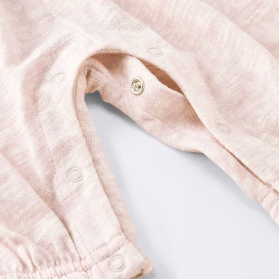 Baby Girls' Floral Modal Jersey Long Legged Romper - Cloud Island™ Pink 3 Baby Girls' Floral Modal Jersey Long Legged Romper - Cloud Island™ Pink - Image 3