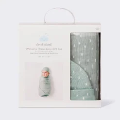 Hospital Muslin Swaddle And Hat Gift Set - 2ct - Green - Cloud Island™ -Little Luxe Store GUEST 50130afa 15b9 4bc0 b41c 5fb60e38e548
