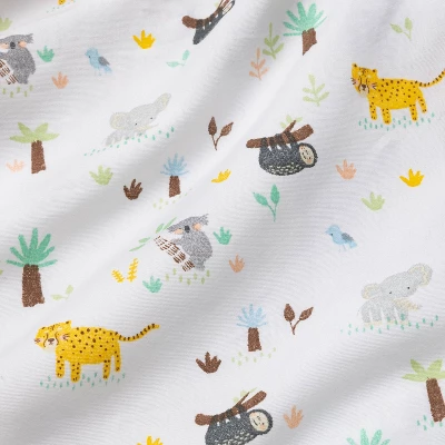 Fitted Crib Sheet Jungle Animals - Cloud Island™ 2 Fitted Crib Sheet Jungle Animals - Cloud Island™ - Image 2