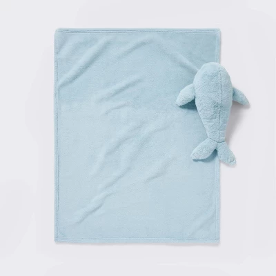 Plush Blanket With Soft Toy - Whale - Cloud Island™ 2 Plush Blanket With Soft Toy - Whale - Cloud Island™ - Image 2