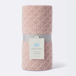 Seed Stitch Pointelle Baby Blanket - Dark Pink - Cloud Island™ -Little Luxe Store GUEST 56b500c1 747c 4882 b9cb 284ced4b3088