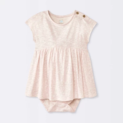 Baby Girls' Floral Modal Jersey Romper - Cloud Island™ Pink 4 Baby Girls' Floral Modal Jersey Romper - Cloud Island™ Pink - Image 4